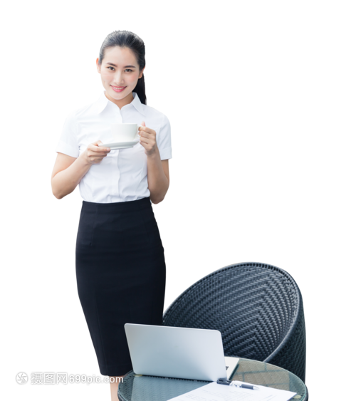 辦公的商務女人