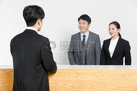商務前臺人士接待